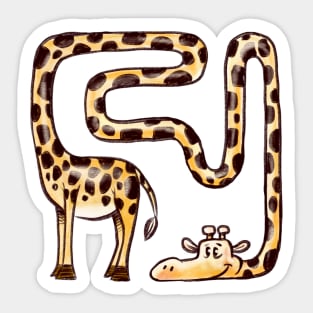 Longest neck giraffe Sticker